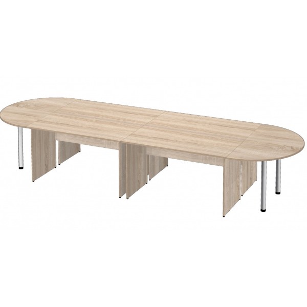 Конферец-стол на 14 человек купить Минск недорого цвет дуб сонома