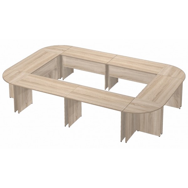 Большой стол для заседаний на 16 человек для огромных помещений фото