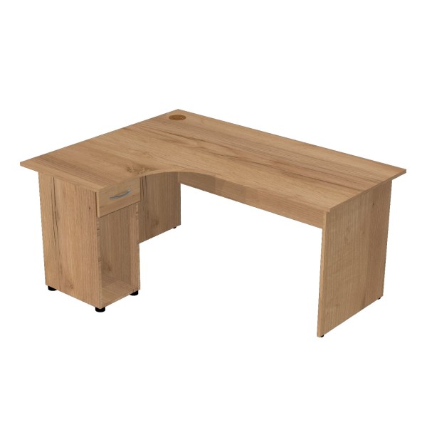 Стол компьютерный угловой левый В-360 Г-образный фото