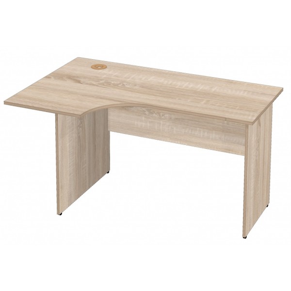 Стол компьютерный угловой левый Maxi23 140 см для стандартных помещений фото.