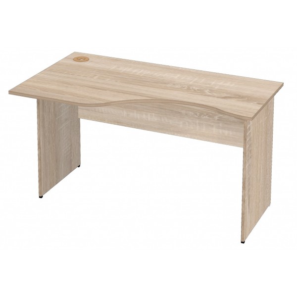 Стол компьютерный угловой левый Maxi24 1,4м современная интерпретация цвет дуб сонома фото.