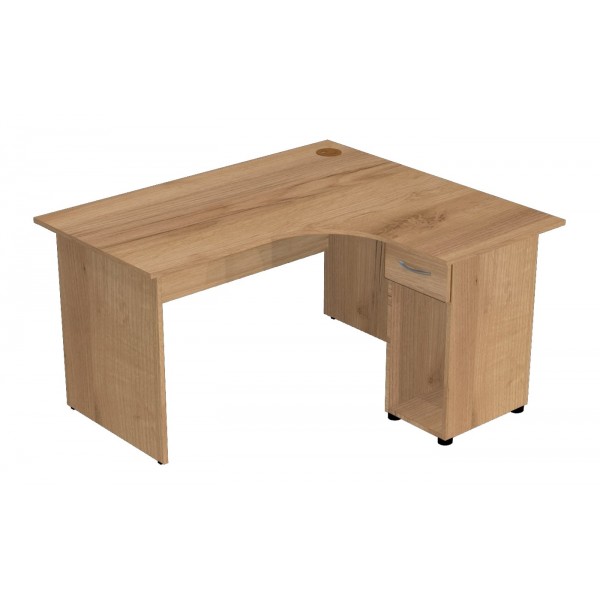 Стол компьютерный угловой В-340.01 правосторонний с нишей для системника фото