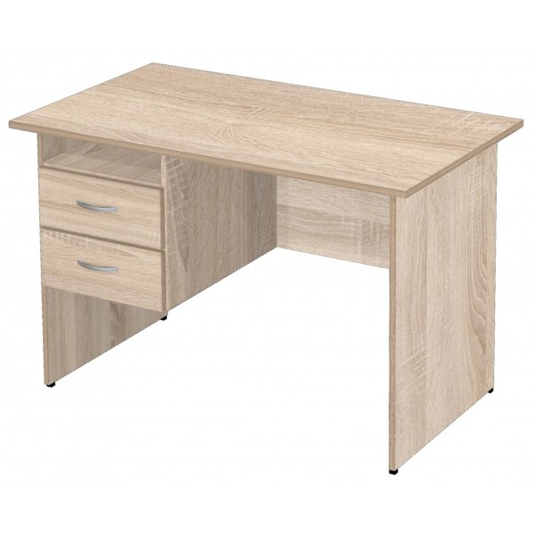 Стол офисный однотумбовый Мaxi21 120см для врача или учителя цвет дуб сонома фото.