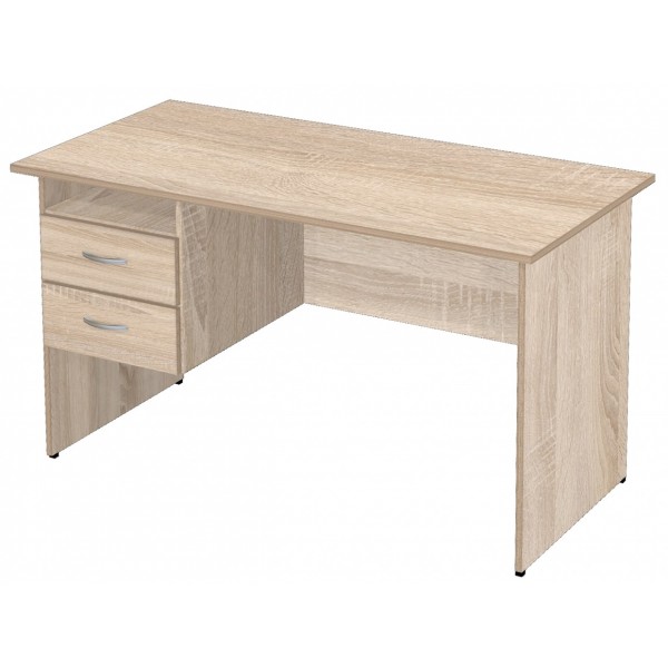 Стол письменный однотумбовый Maxi21 140см с выдвижными ящиками слева фото.