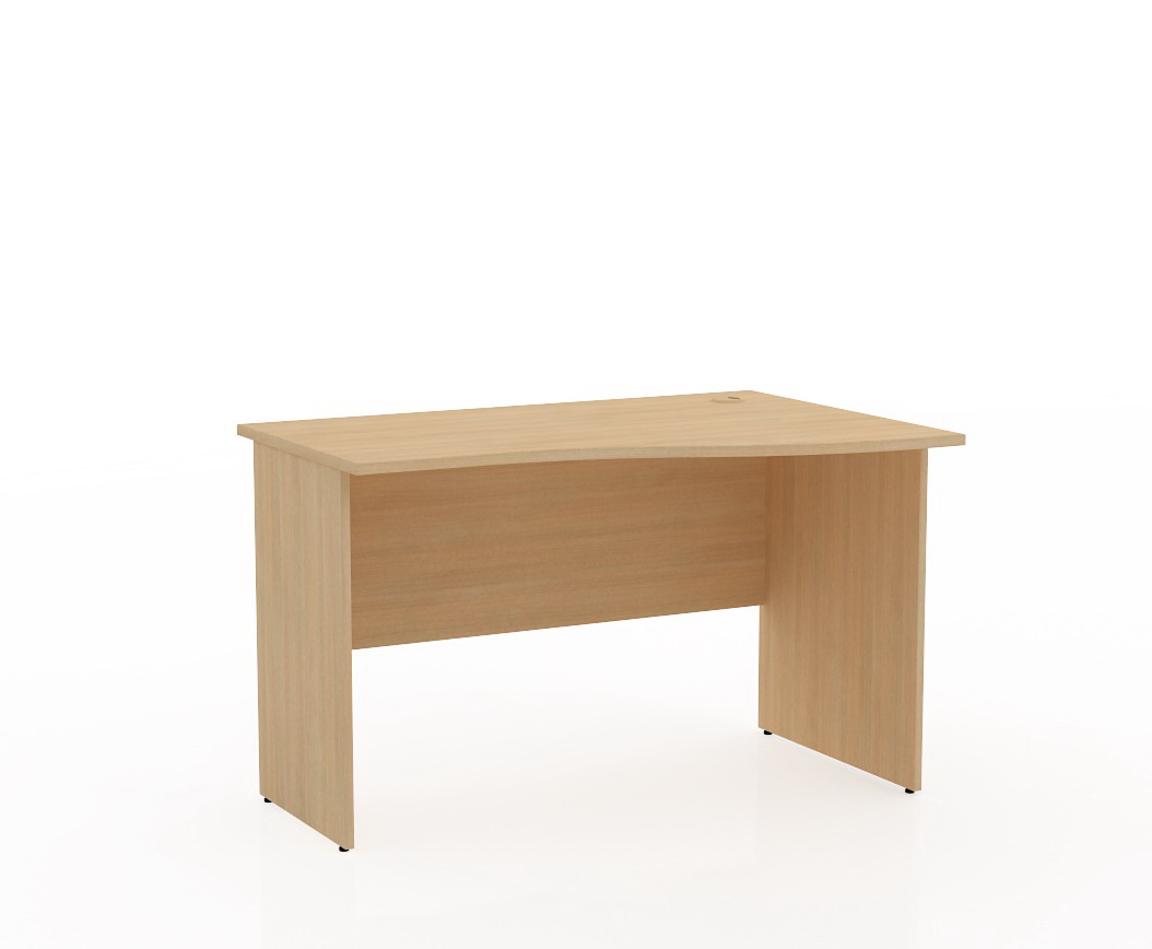 Компактный угловой компьютерный стол правый ТМ313 современная форма столешницы