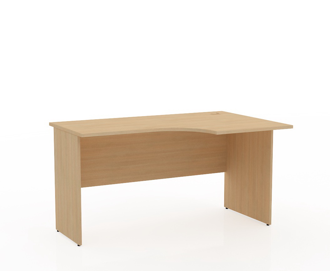 Купить эргономичный стол ТМ322 с правым вырезом и рабочей поверхностью 1400×900 мм